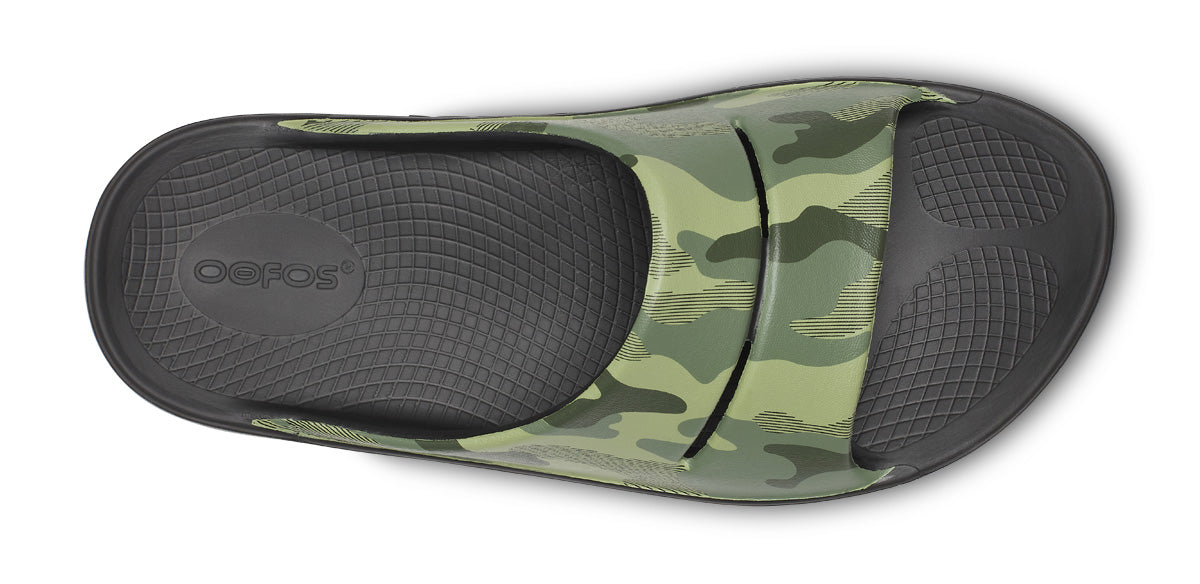 Women's OOahh Sport Slide Sandal - Green Camo - Image 6