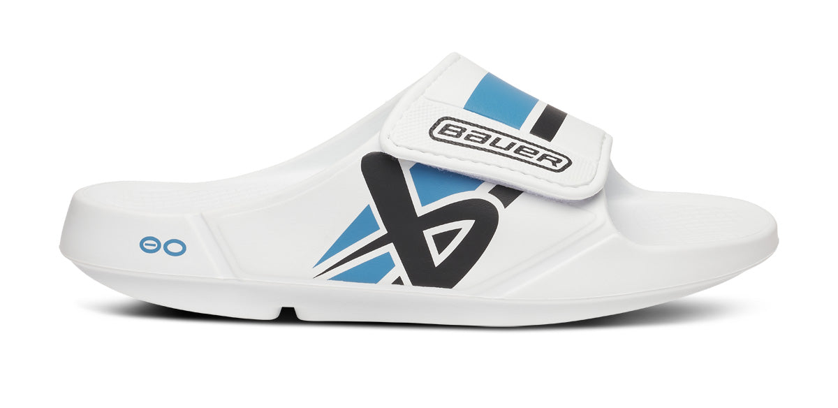 Alternative view of BAUER/OOFOS Men's OOahh Sport Flex Sandal – White