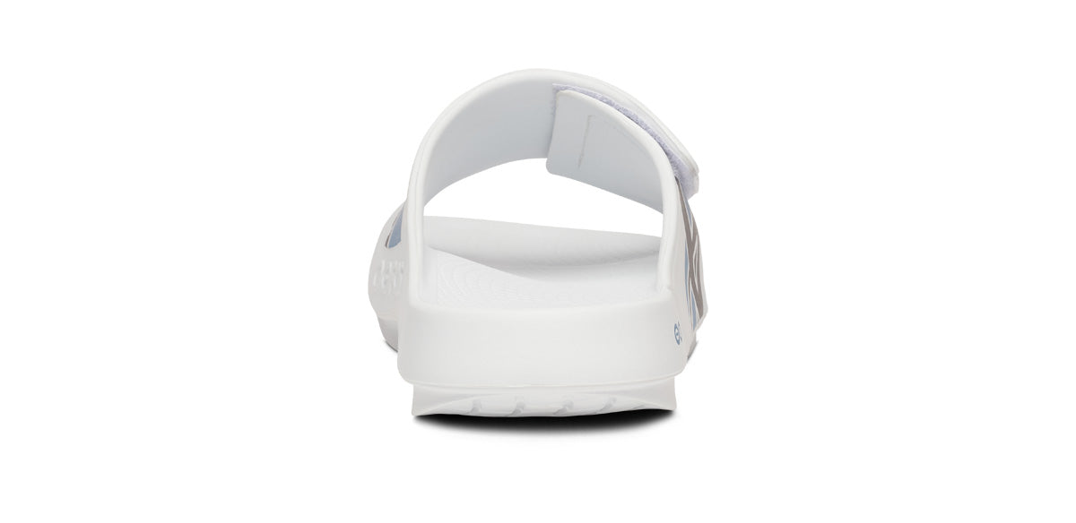 BAUER/OOFOS Women's OOahh Sport Flex Sandal – White - Image 5