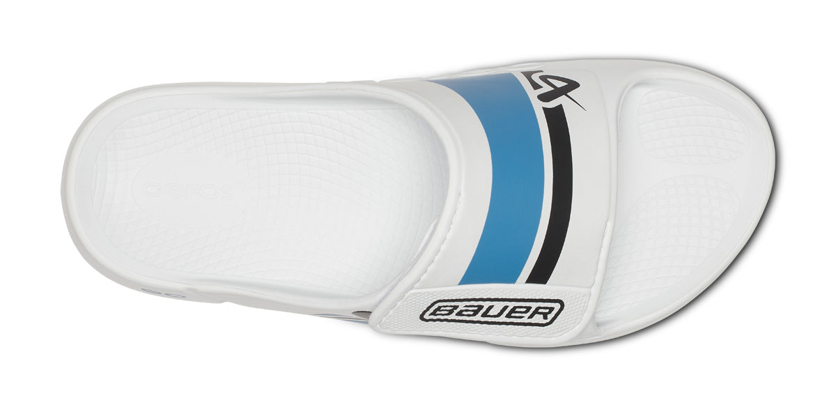 BAUER/OOFOS Women's OOahh Sport Flex Sandal – White - Image 6